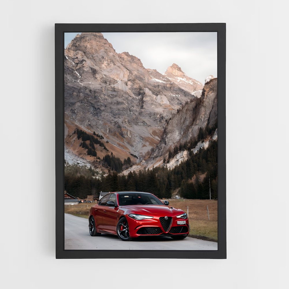 Poster Alfa Romeo : Évasion Rouge (vue 2)